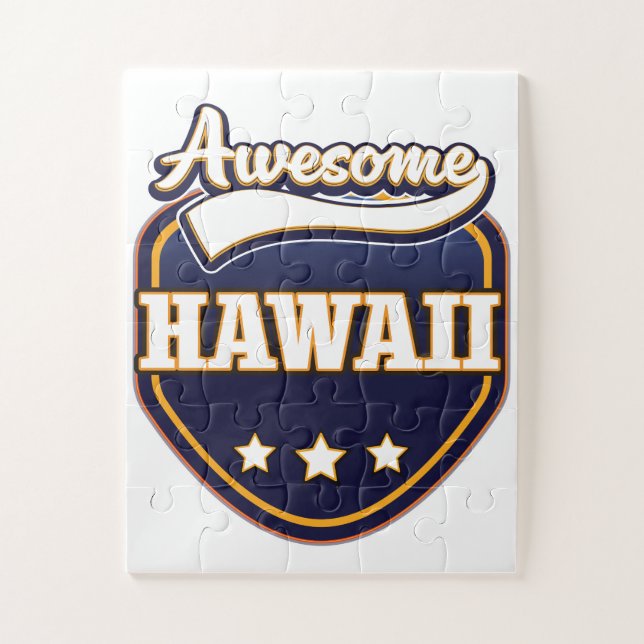 Puzzle Un logo sportif Hawaii génial (Vertical)