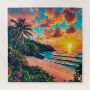 Puzzle Un magnifique paysage de lacs de montagne.