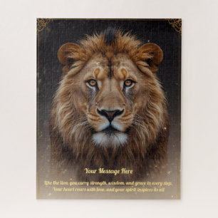 Puzzle Un message d'amour sur ton Lion