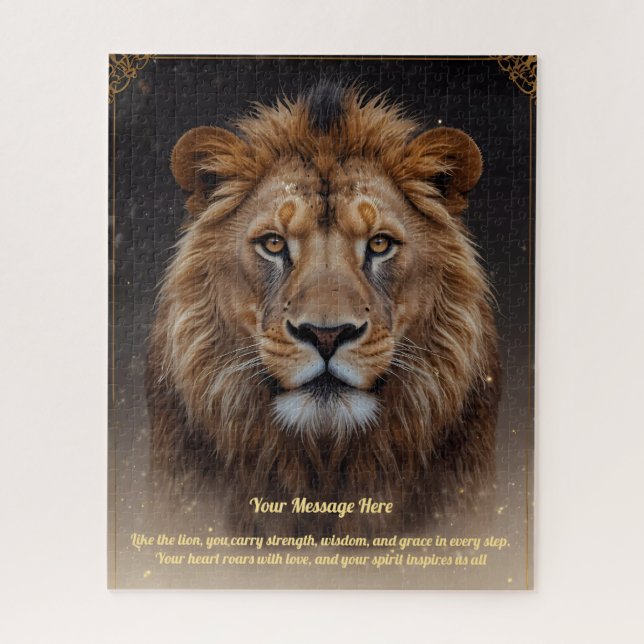 Puzzle Un message d'amour sur ton Lion (Vertical)