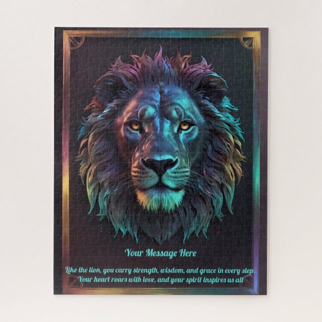 Puzzle Un message d'amour sur ton Lion (Vertical)