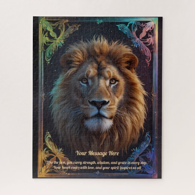 Puzzle Un message d'amour sur ton Lion (Vertical)