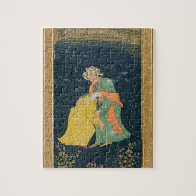 Puzzle Un mollah se prosternant devant un homme dans la (Vertical)