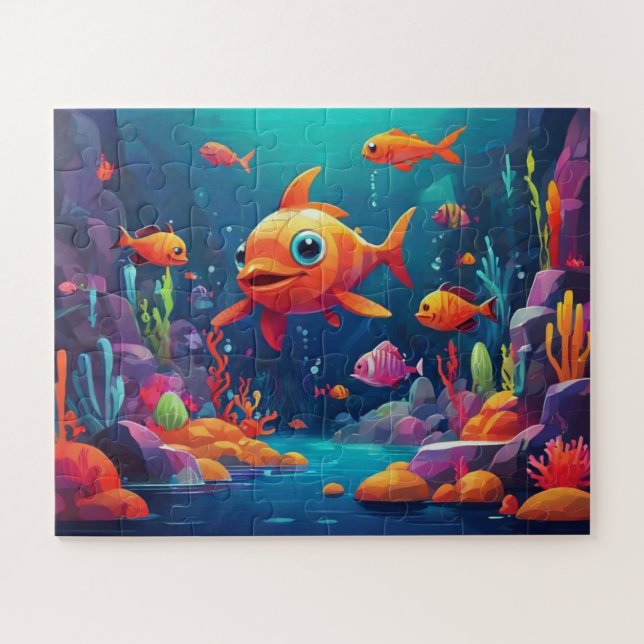 Puzzle Un Monde Vibrant Sous La Mer (Horizontal)
