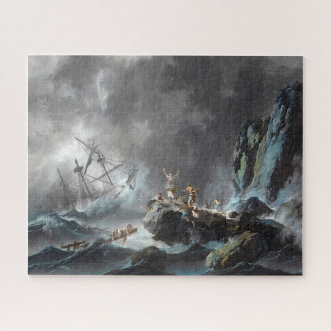 Puzzle Un naufrage dans une tempête 1872 (Horizontal)