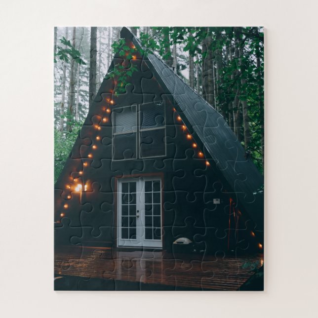 PUZZLE UN NOËL DANS UNE CABANE EN A (Vertical)