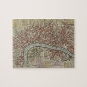 Puzzle Un nouveau et précis plan des villes de Londres e