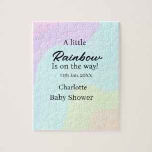 Puzzle Un petit arc-en-ciel arrive nom de la baby shower 
