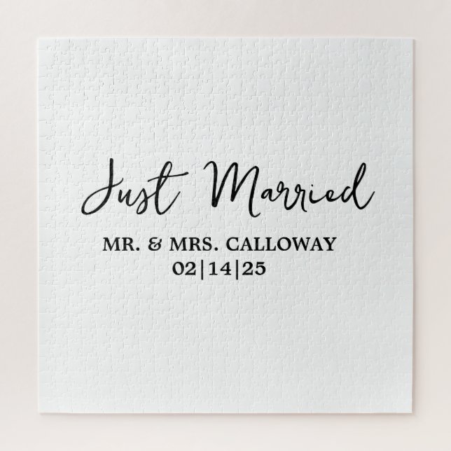 Puzzle Un Petit Rétro Juste Marié (Vertical)