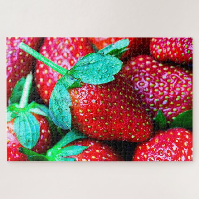 Puzzle Un Pile De Fraises Rouges (Horizontal)
