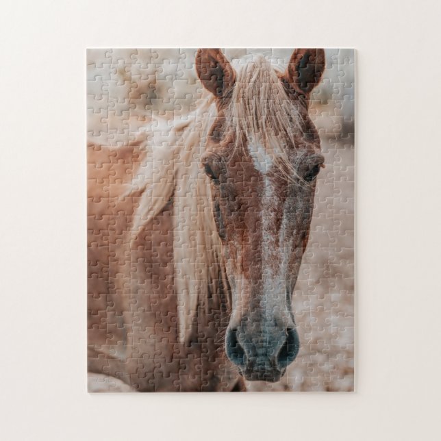 Puzzle Un Portrait Cheval Brown Aussi (Vertical)