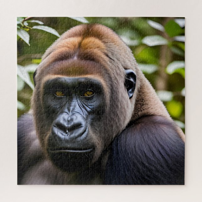 Puzzle Un portrait en gros plan d'un gorille  (Vertical)
