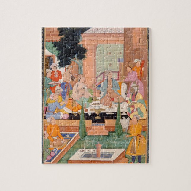 Puzzle Un prince et les compagnons prennent les (Vertical)