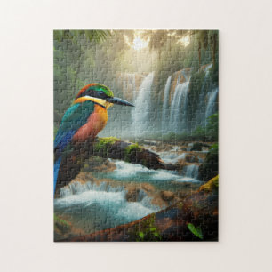 Puzzle Un refuge paisible pour oiseaux colorés 252 pièces