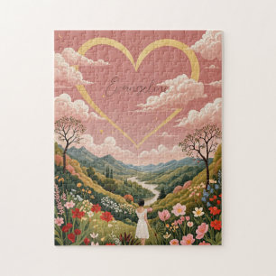 Puzzle Un regard sincère pour une fille personnalisé