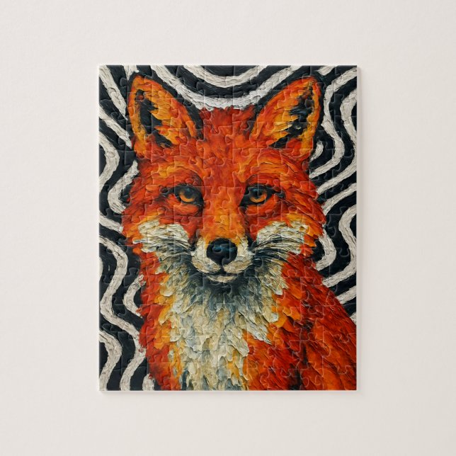 Puzzle Un renard rouge magnifique  (Vertical)