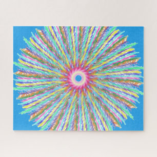Puzzle Un soleil plumé (art Abstrait)