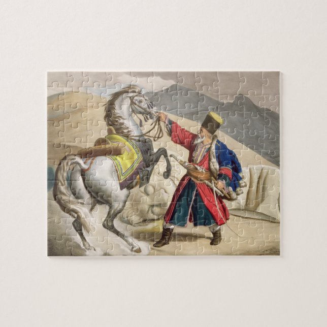 Puzzle Un tartre avec son cheval, gravé par le Thierry B (Horizontal)