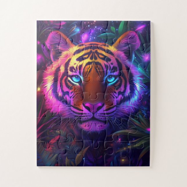 Puzzle Un tigre psychédélique (Vertical)