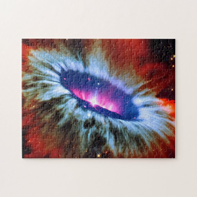 Puzzle Un trou noir rouge galactique explose dans le pays (Horizontal)