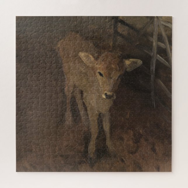 Puzzle Un veau du Jersey (Horizontal)