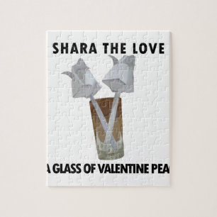 Puzzle Un verre de paix valentine.