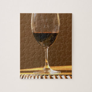 Puzzle Un verre de rouge Château Belgrave au soleil -