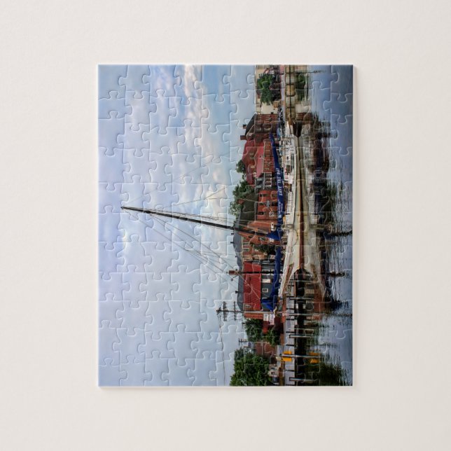 Puzzle Un voilier dans le port d'Annapolis (Vertical)
