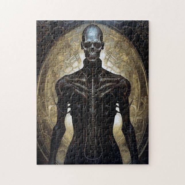 Puzzle Undead Cyborg Sci-Fi Horror Art (Vertical)