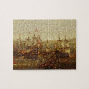 Puzzle Une action entre les bateaux d'Espagnol et