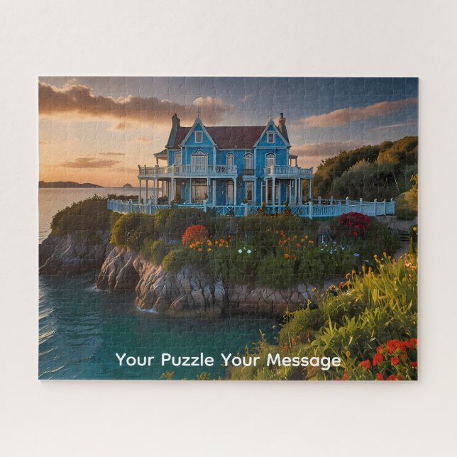 Puzzle Une aquarelle d'une maison abandonnée décrépite (Horizontal)