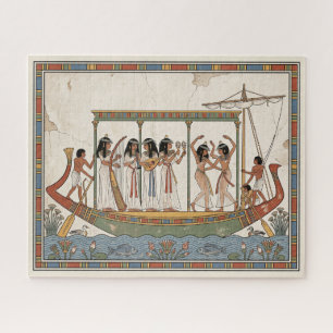 Puzzle Une barque sur le Nil : les danseuses de l'Égypte 
