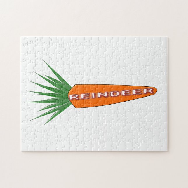 Puzzle Une carotte pour le casse-tête des rennes de Noël (Horizontal)