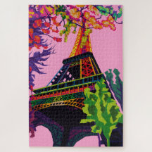 Une célébration colorée de la Tour Eiffel