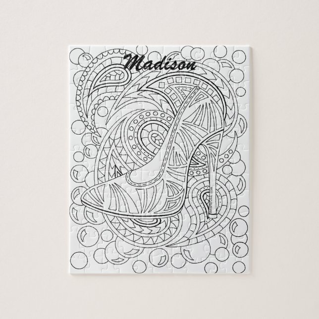 Puzzle Une couleur d'amusement personnalisée par mode de (Vertical)