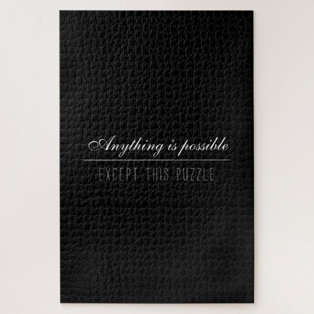 Puzzle Une couleur noire solide et amusante pour les adul (Vertical)