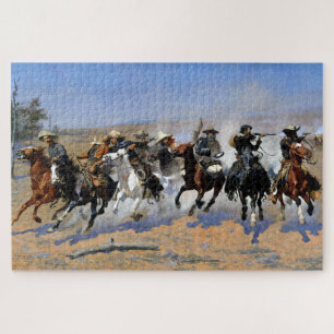 Puzzle Une course pour le bois 1889 Frederic Remington