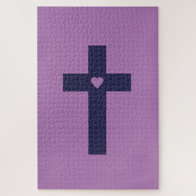 Puzzle Une croix au coeur (Vertical)