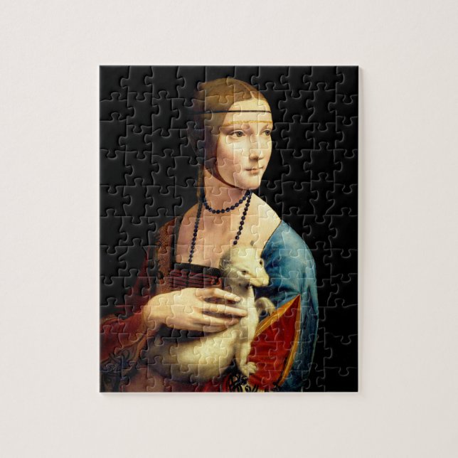Puzzle Une dame avec une mine par Leonardo Da Vinci (Vertical)
