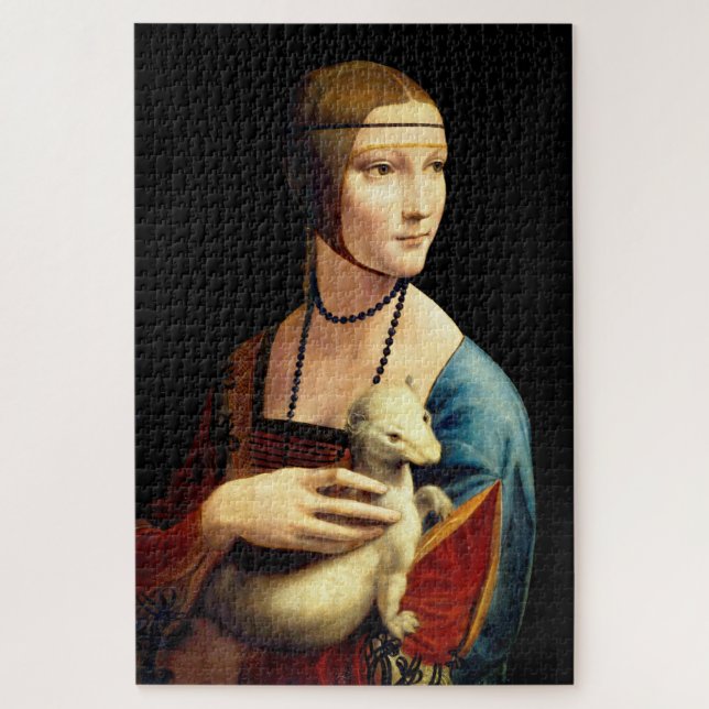Puzzle Une dame avec une mine par Leonardo Da Vinci (Vertical)