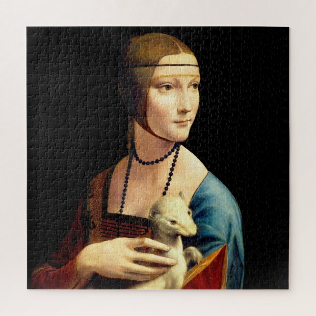 Puzzle Une dame avec une mine par Leonardo Da Vinci (Vertical)