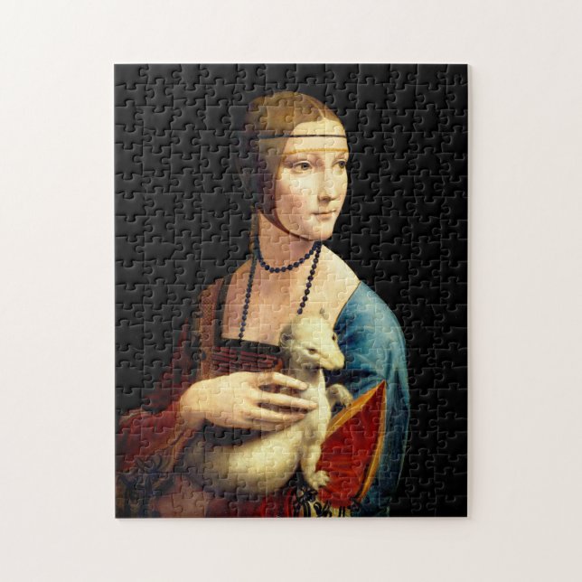 Puzzle Une dame avec une mine par Leonardo Da Vinci (Vertical)