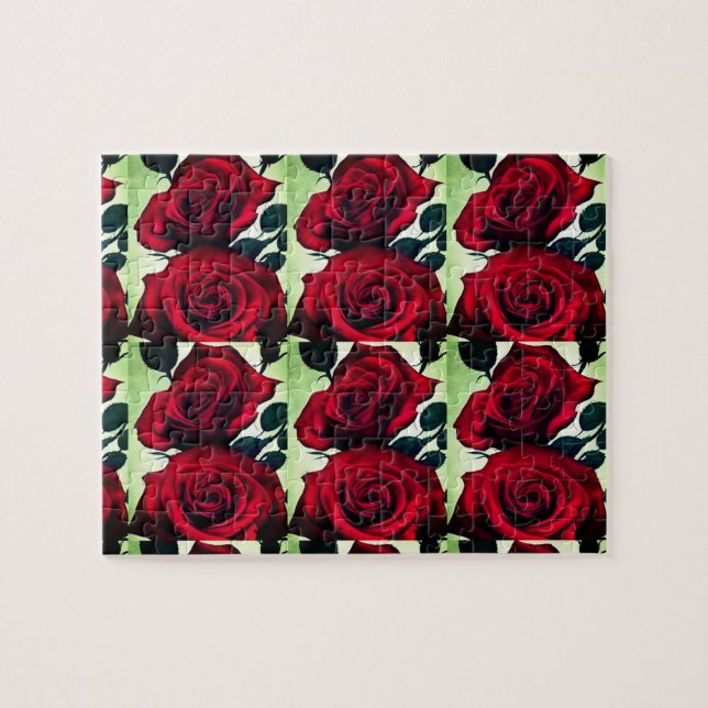 Puzzle Une douzaine de roses (Horizontal)