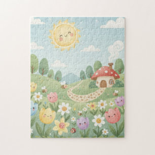 Puzzle Une énigme d'aventure dans le jardin de fleurs