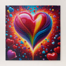 Une explosion de cœurs