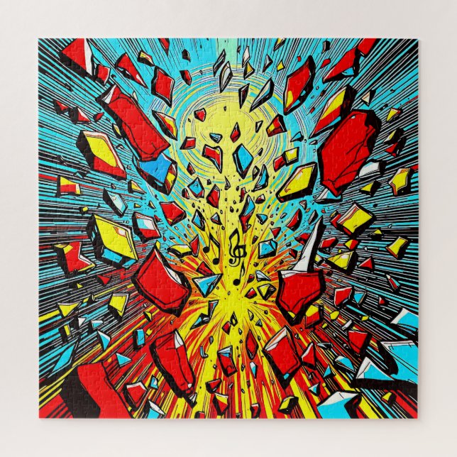 Puzzle Une explosion frappante de formes abstraites (Vertical)