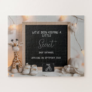 Puzzle Une faire-part de grossesse en girafe en douceur a