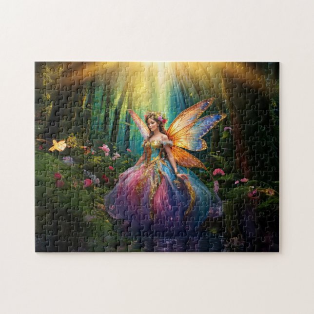 Puzzle Une fée magique dans une forêt enchantée (Horizontal)