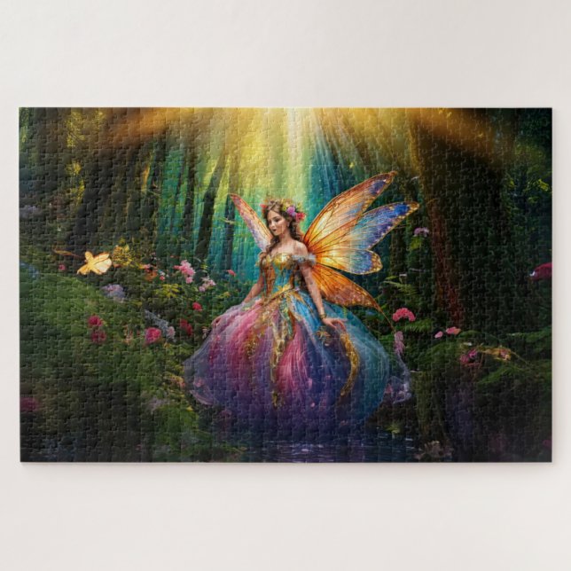 Puzzle Une fée magique dans une forêt enchantée (Horizontal)