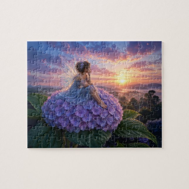 Puzzle Une fée saluant l'aube  (Horizontal)